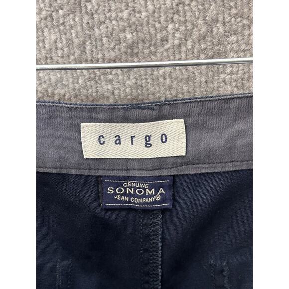 Vintage Genuine Sonoma Cargo Tactical Pants Boys Size 32H Husky Blue Pockets NWT - Picture 3 of 8